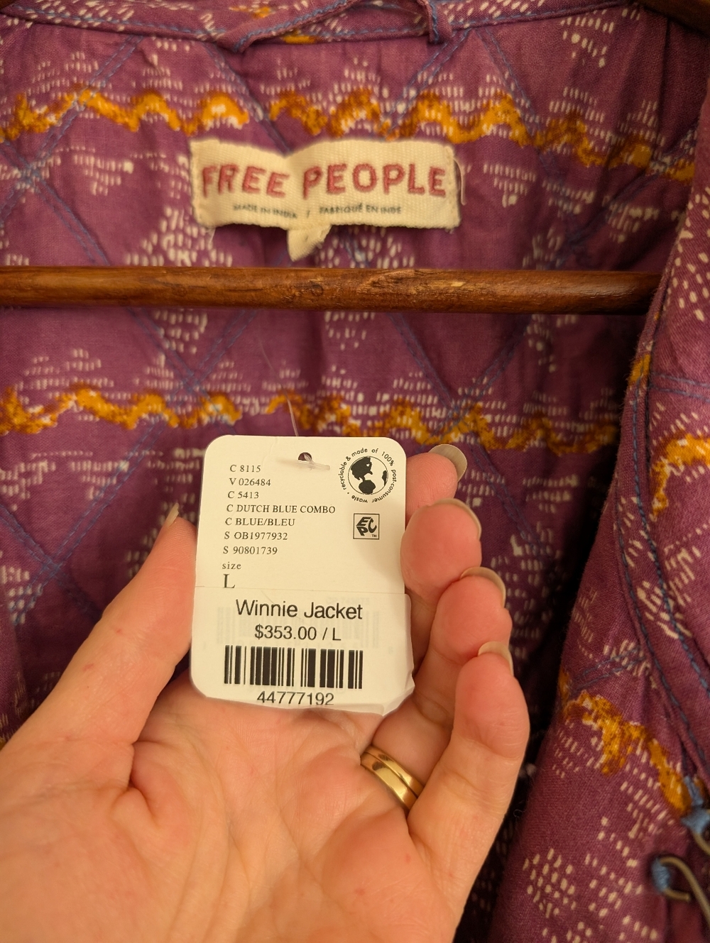 Free People Winnie Jacket Large NWT - Picture 10 of 14